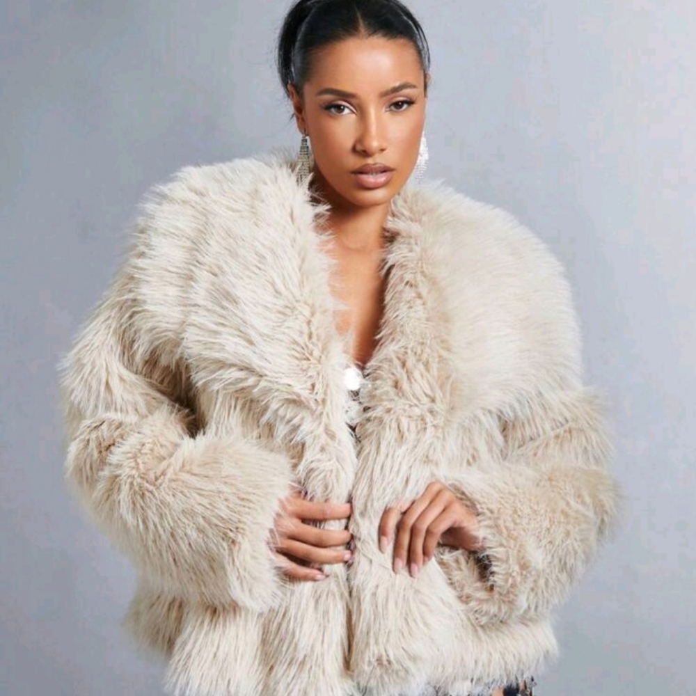 Shein Bae Faux Fur Jacket
